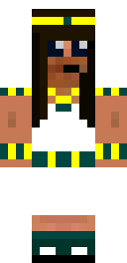 Minecraft Skin Yellow Flower Girl